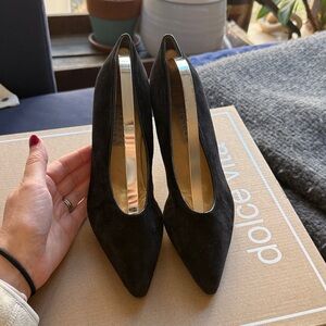 Vintage Black Suede Women's Heels Barneys New York (from 1980’s)